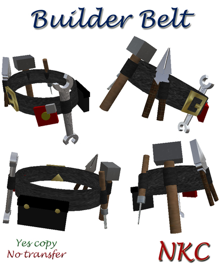 Builder Belt with tools by NKC