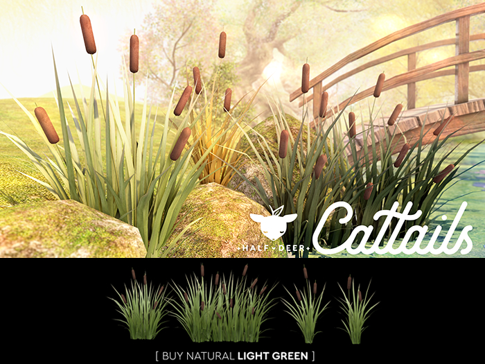+Half-Deer+ Natural Cattails [Light Green]