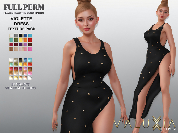 VALUXIA[FP] - Violette Dress Texture Pack FULL PERM