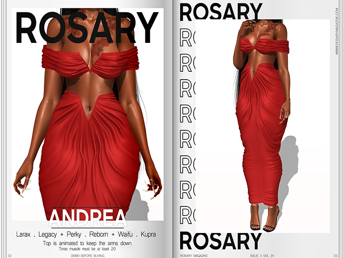 Rosary. Andrea . Set Red