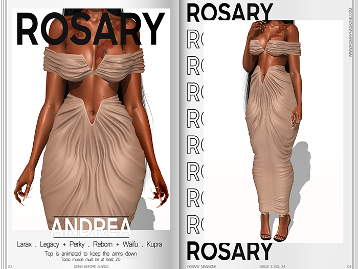 Rosary. Andrea . Set Tan