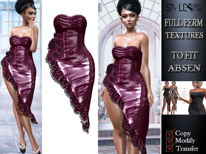 STYLES-5906   **ABSEN** F-1499 DRESS  TEXTURE FULL PERM-v3