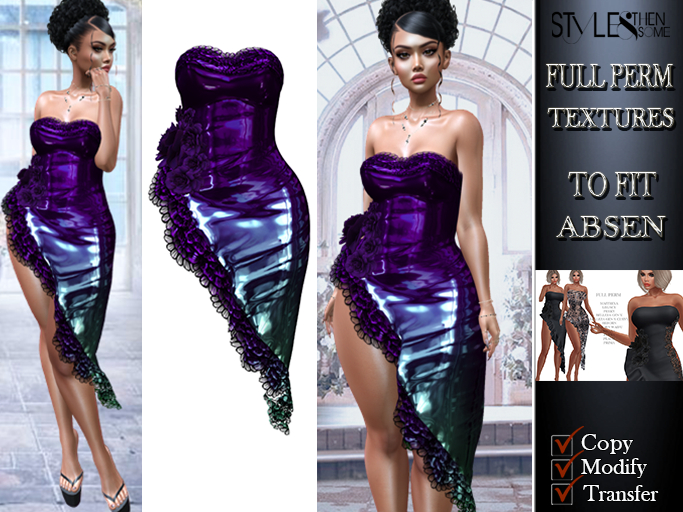STYLES-5906   **ABSEN** F-1499 DRESS  TEXTURE FULL PERM-v5