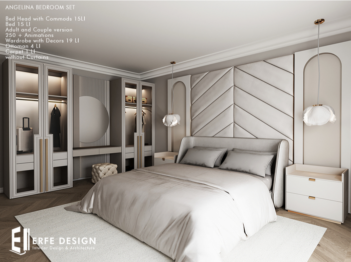 Angelina Bedroom Set PG v.1.3  54 LI  [Erfe Design] *