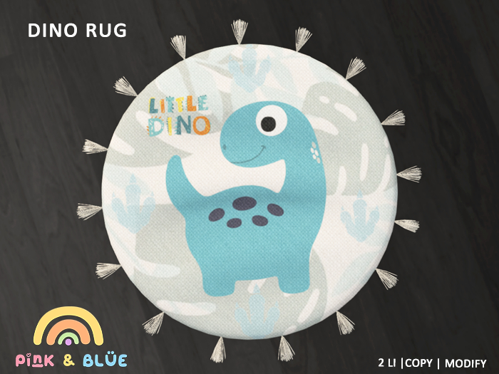 Dino Rug Zooby Animesh\TD\Lullabebs{Pink&Blue}