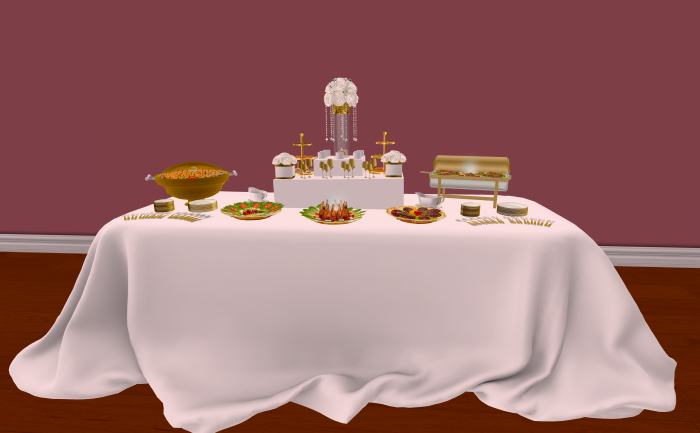 Golden Beach Wedding Table Buffet 2
