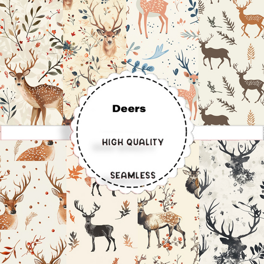 SATO - Deers Seamless texture patterns