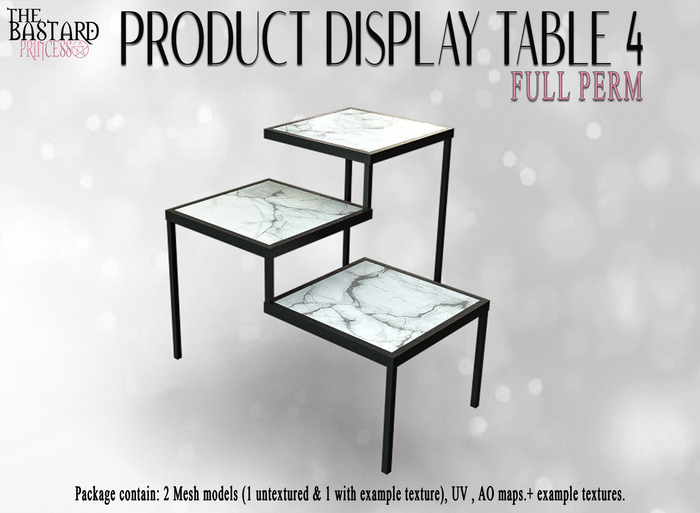 The Bastard Princess - Product Display Table 4 Full Perm
