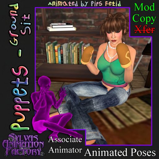 Puppets - Ground Sit -- Playing with Hand Puppets Animation (copyable)
