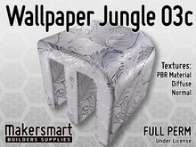 PBR Fabric Wallpaper Jungle 03c