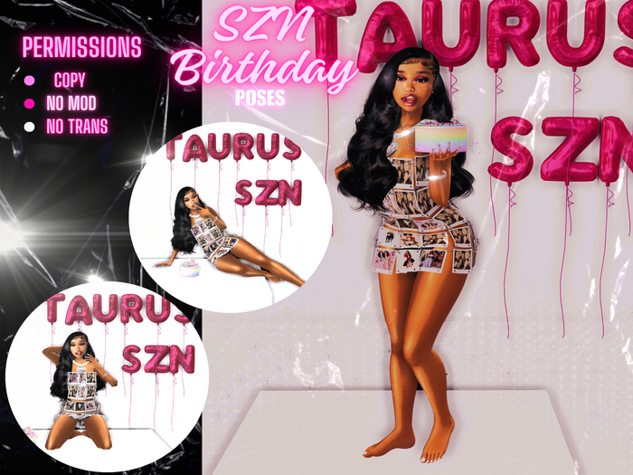 SZN Birthday Poses READ DISCRIPTION ! 