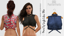 Top Maria Blue - LaraX, PetiteX, Legacy, Reborn, Rolls - FashionNatic