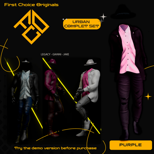 .: [F.C.O.] Urban Complet Set [Purple] :.