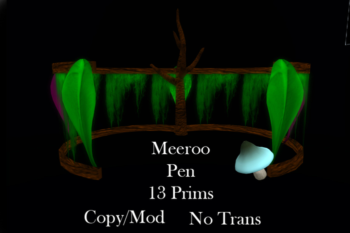 Meeroo pen 13 prims 20M (boxed)