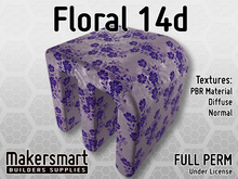 PBR Texture Fabric Floral 14d