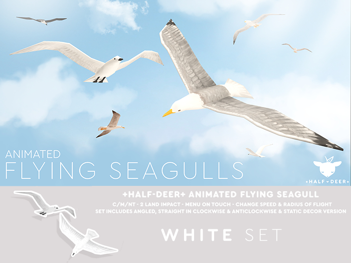 +Half-Deer+ Flying Seagull [White Set]