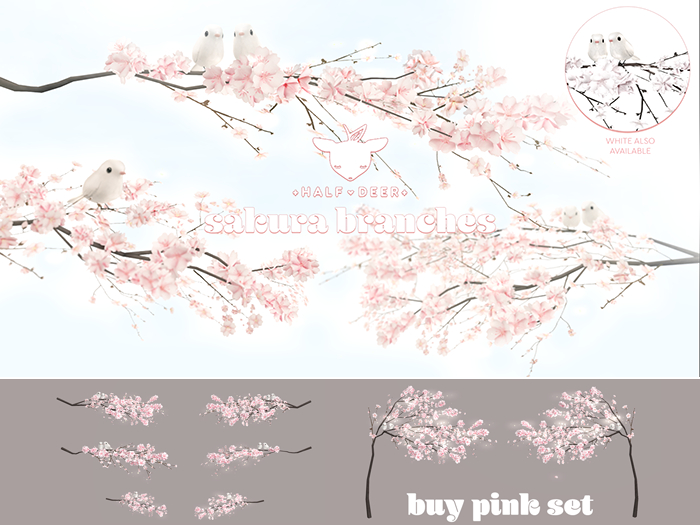 +Half-Deer+ Sakura Branch Set [Pink]