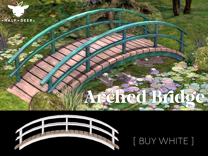 +Half-Deer+ Arched Bridge - White