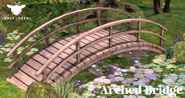 +Half-Deer+ Arched Bridge - Wood