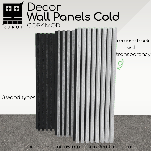 Kuroi - Wooden Wall Panels Cold