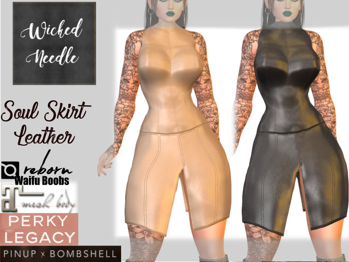 ~W-N~ Soul Skirt Leather