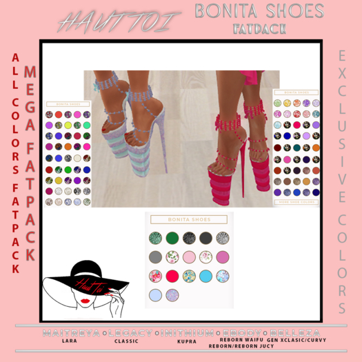 [HT]Bonita-Shoes-Megapack all colors(wear)