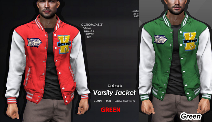 <Kalback> Varsity Jacket Green