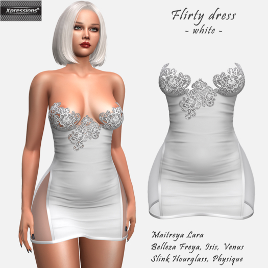 [Xprs] - Flirty Dress White