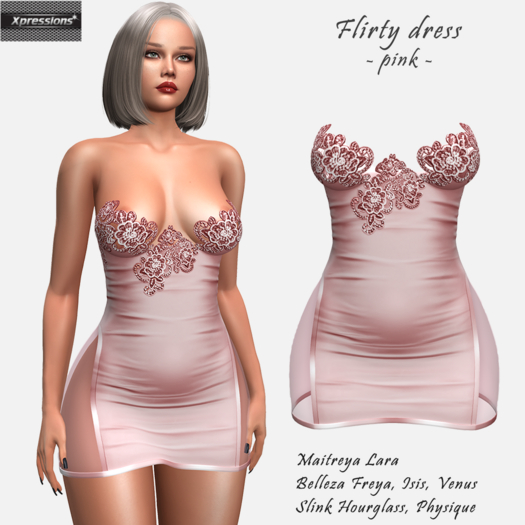 [Xprs] - Flirty Dress Pink