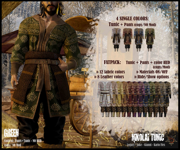 //RKS// Tunic Nikolai - Green