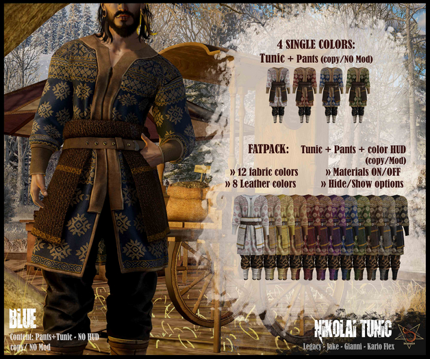 //RKS// Tunic Nikolai - Blue