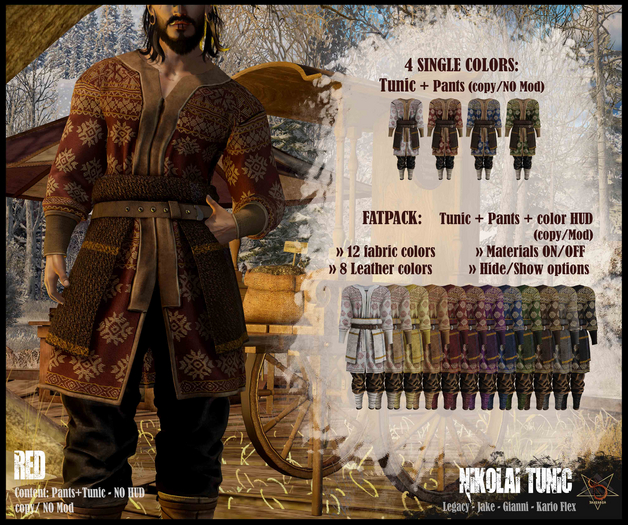 //RKS// Tunic Nikolai - Red