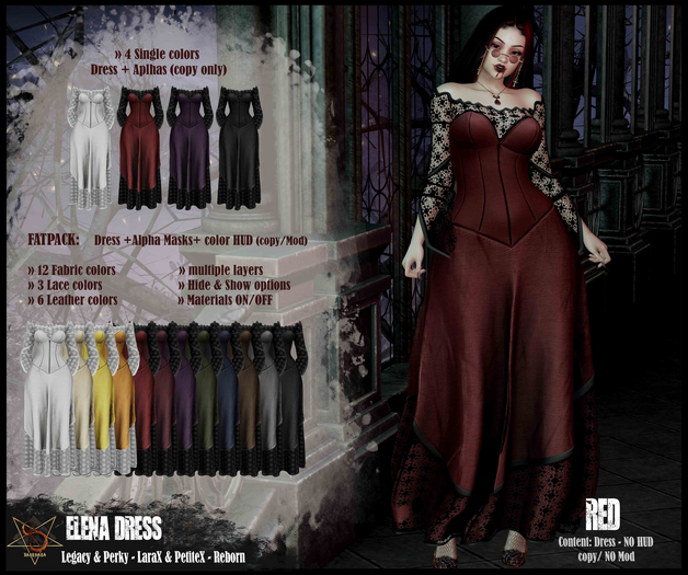 //RKS// Dress Elena - Red