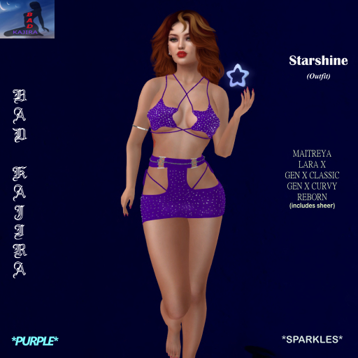 @-'-BK-'-@ Starshine Outfit - PURPLE (ADD)