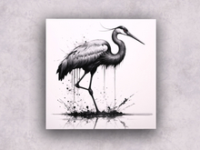 Canvas: Ink - Crane A