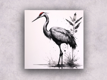 Canvas: Ink - Crane B