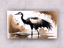 Canvas: Ink - Crane Sepia B