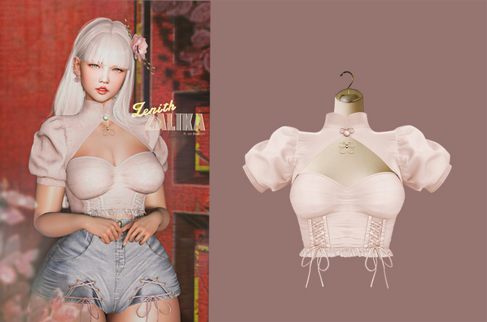 (Wear) =Zenith=Zalika Top (Rose)
