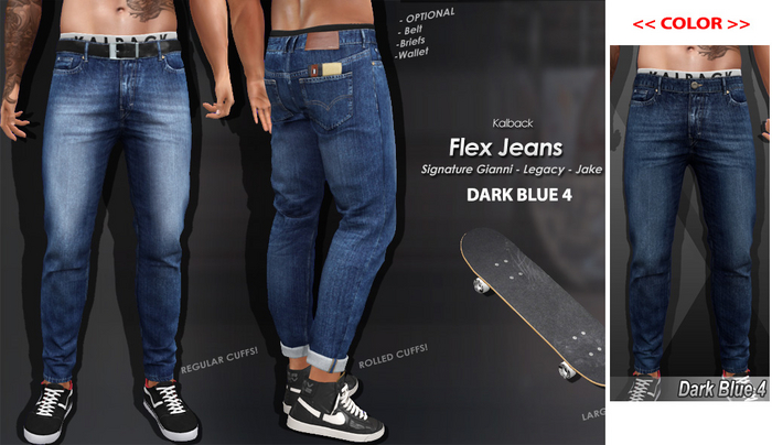 <Kalback> Flex Jeans Dark Blue 4