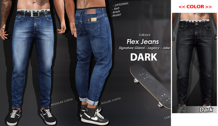 <Kalback> Flex Jeans Dark