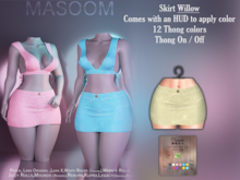 [[ Masoom ]] Denim Delight Skirt - Willow