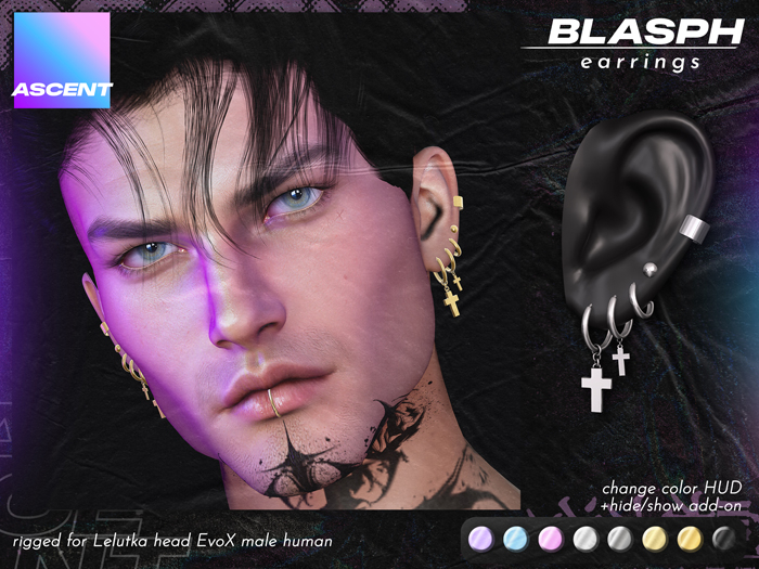 ASCENT - Blasph Earrings (EvoX Human M)