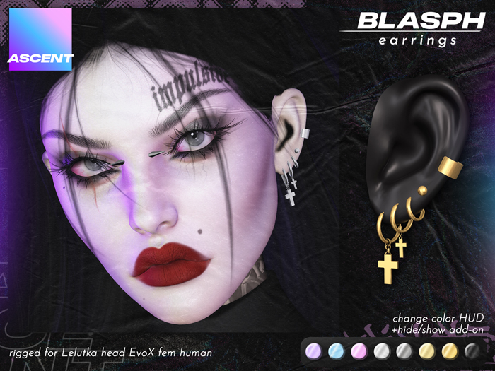 ASCENT - Blasph Earrings (EvoX Human F)