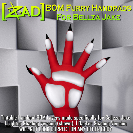 [ZAD] BOM Furry Handpads: Belleza Jake
