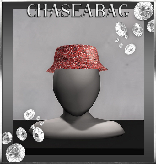 {Red} "Gang Gang" Bucket Hat