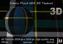 JU Fabric Plaid 004 3D Texture Full Perm