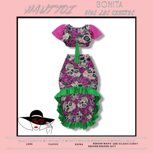 [HT]Bonita-Dress- Dios Los Muertos-3(wear)