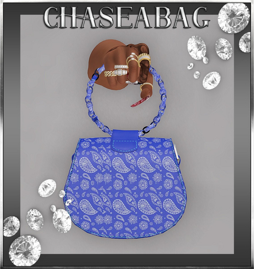 {Blue} "Gang Gang" Handbag