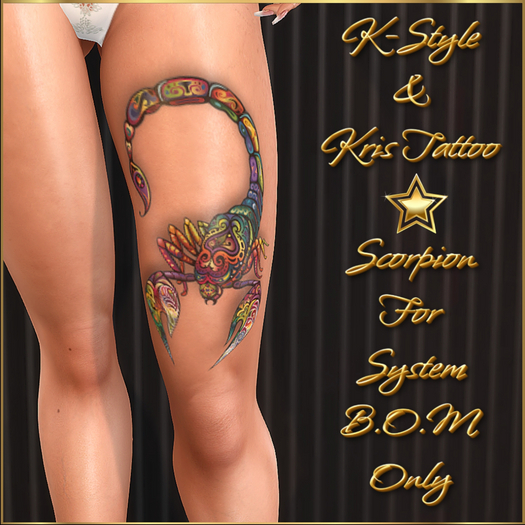 Kris Tattoo - SCORPION LEG - BOM