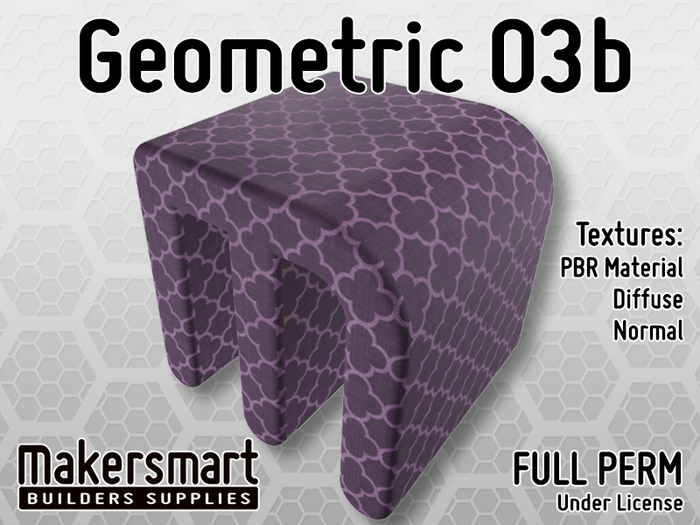PBR Fabric Geometric 03b